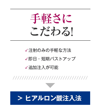 ヒアルロン酸注入法
